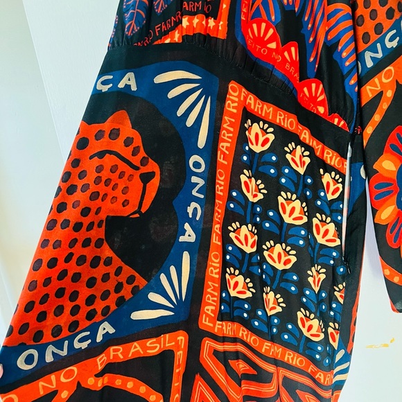 Farm Rio One-Shoulder Mini-Dres - Picture 6 of 8